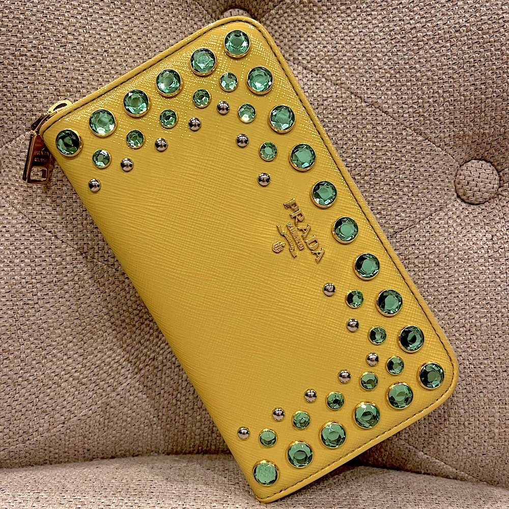 Prada Ltd Edition Jewel Zip Long Wallet